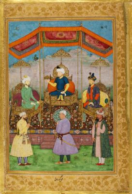 mughal painting combined Persian and Indian traditions?