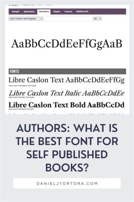 what font do authors use for books